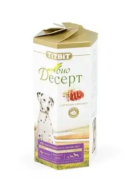 Купить titbiТ лакомство для собак печенье "Био десерт" с печенью мини