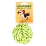 Homepet SEASIDE игрушка для собак узел из каната желто-синий