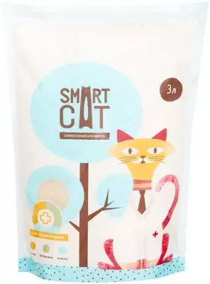 Купить smart cat наполнитель для кошек силикагелевый наполнитель с ph индикатором