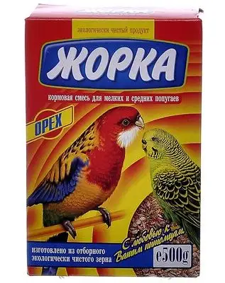 Купить Жорка сухой корм для мелких и средних попугаев с орехами (коробка)