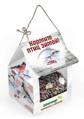 Купить ЗООМИР кормушка с сухим кормом для уличных птиц, 2 порции
