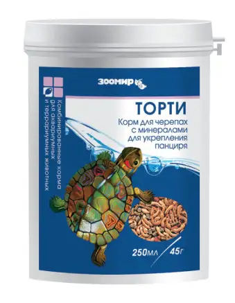 Купить ЗООМИР сухой корм для черепах всех видов с минералами для укрепления панциря