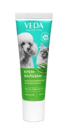 Купить Веда крем-бальзам для кошек и собак с ранозаживляющим фитокомплексом и маслом эвкалипта