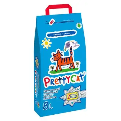 Купить pretty cat наполнитель для кошек впитывающий с лавандой