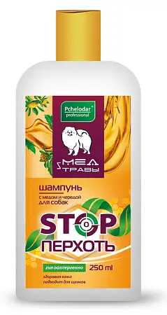 Купить pchelodar шампунь для собак с медом и чередой