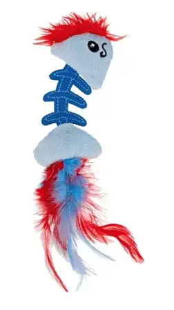 Купить petstages play fish bone игрушка для кошек, голубая