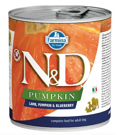 Купить farmina n&d pumpkin puppy Беззерновые консервы для щенков, с ягнёнком, тыквой и черникой