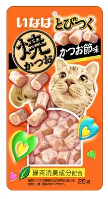 Inaba Tobitsuku Yaki Katsuo лакомство запеченные трубочки для взрослых кошек со вкусом кацуобуси