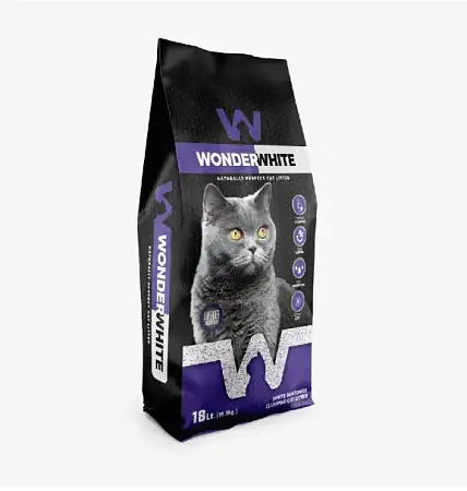 Купить wonder white lavender наполнитель для кошек комкующийся c ароматом лаванды