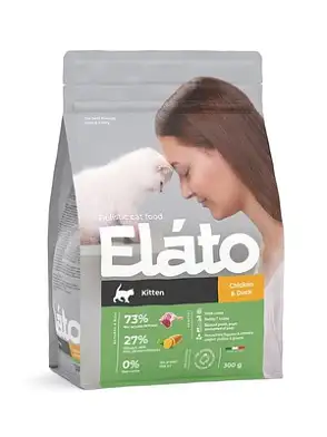 Elato сухой корм для котят с курицей и уткой