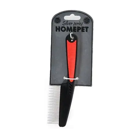 Купить homepet silver series расческа с переменными зубьями пластиковая для собак и кошек 81 зуб 