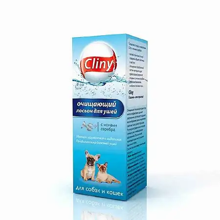Купить cliny ушной лосьон для кошек и собак