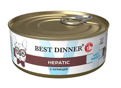 Best Dinner Vet Profi Hepatic консервы для собак с курицей