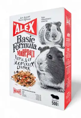 Mr.Alex Basic минерал Сухой корм для морских свинок