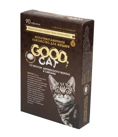 Купить good cat Мультивитаминное лакомcтво для кошек со вкусом творога и сметаны
