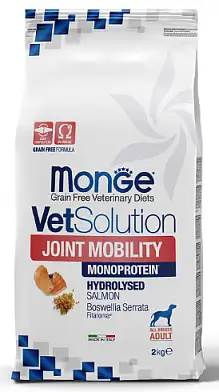 Monge VetSolution Dog Joint Mobility сухой корм для взрослых собак всех пород при заболеваниях суставов
