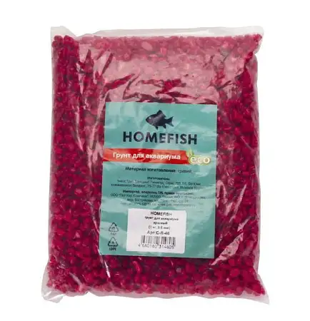 Купить homefish грунт для аквариума красный