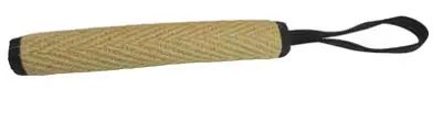 BOW WOW палка джутовая одинарная с прорезиненной ручкой (натуральная)