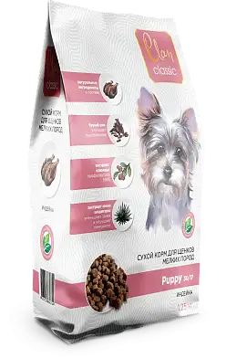 Clan classic Puppy-30/17 сухой корм для щенков мелких пород с индейкой