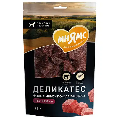 Мнямс лакомство для собак Филе миньон по-фламандски