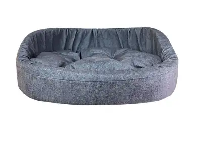 HOMEPET Микровелюр Leather диванчик для кошек и собак, пыльно-голубой