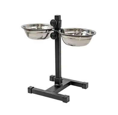 Homepet металлическая регулируемая подставка с мисками для собак и кошек