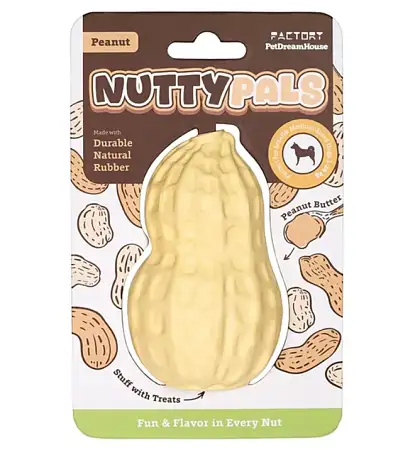 Купить nutty pals durable peanut игрушка интерактивная для собак из натурального каучука  