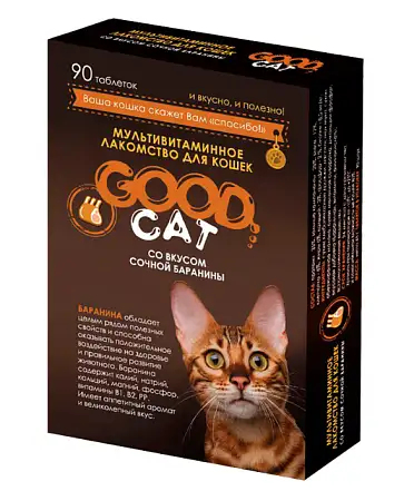 Купить good cat Мультивитаминное лакомство для кошек со вкусом сочной баранины