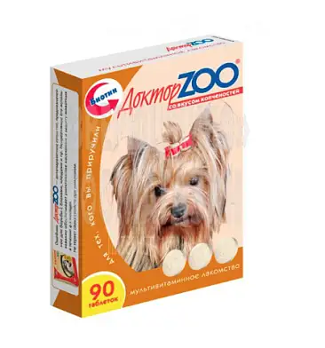 ДОКТОР ZOO Мультивитаминное лакомство для собак со вкусом копченностей