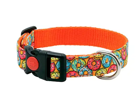 Купить art line ошейник для собак капрон c принтом пончики, фастекс 