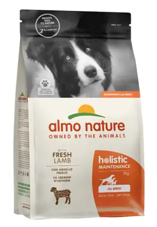 Купить almo nature holistic сухой корм для взрослых собак со свежим ягненком и коричневым рисом
