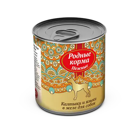 Купить Родные корма Нежные консервы калтыки и языки в желе для собак
